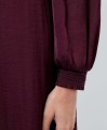 Burgundowa sukienka maxi (S)