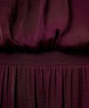 Burgundowa sukienka maxi (S)