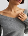 Szary krótki sweter (S)