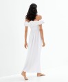 Śmietankowa sukienka off shoulder (XS)
