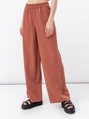 Proste spodnie high waist (38)