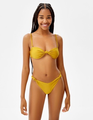 Żółty dół od bikini (M)