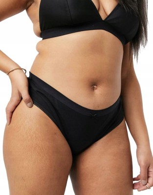 Czarne bawełniane majtki 2pack (2XL)