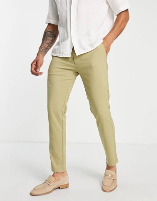 Zielone spodnie slim fit (42)