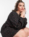 Czarna sukienka kwiaty (50)