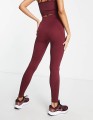 Bordowe legginsy logo (L)