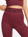 Bordowe legginsy logo (L)