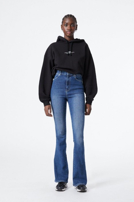 Ciemnoniebieskie jeansy wysoki sta (2XL)