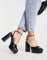 Czarne buty odkryte pięty (39)