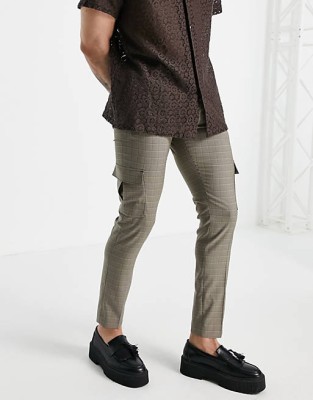 Wzorzyste spodnie cargo (31/30)