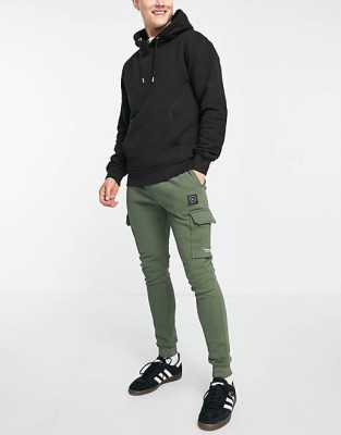Dresowe spodnie bojówki (2XL)