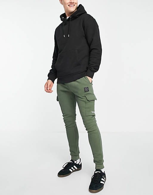 Dresowe spodnie bojówki (2XL)