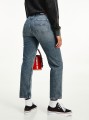 Granatowe jeansy 7/8 logo (24/30)