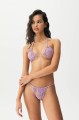 Liliowy dół od bikini wzór (S)