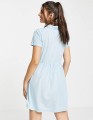 Jasnoniebieska sukienka mini (40)