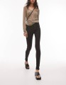 Czarne jeansy rurki high waist (26/30)