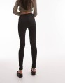 Czarne jeansy rurki high waist (26/30)