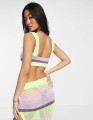 Kolorowy dzianinowy top (36-38)