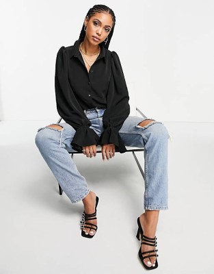 Czarna koszula długi rękaw (32)