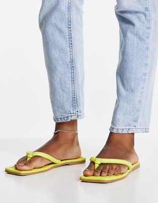 Żółte klapki japonki (39)