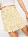 ASOS DESIGN Petite shirred mini skirt in crinkle_yy.jpg