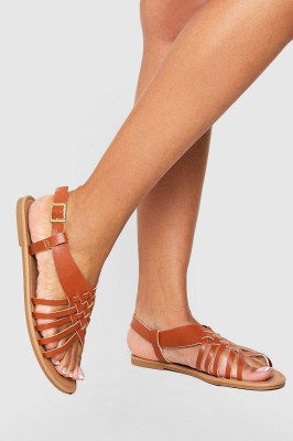 Brązowe sandały sprzączki (36)