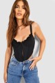 Czarne body gorsetowe (40)