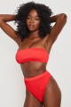 Czerwone marszczone figi bikini (36)