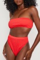 Czerwone marszczone figi bikini (36)