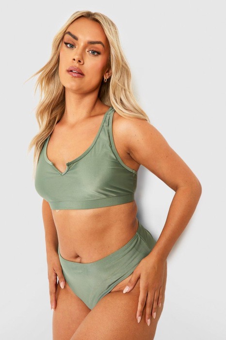 Top kąpielowy khaki (54)