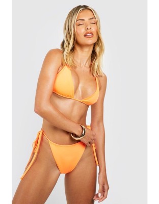 Pomarańczowe neonowe figi bikini (44)