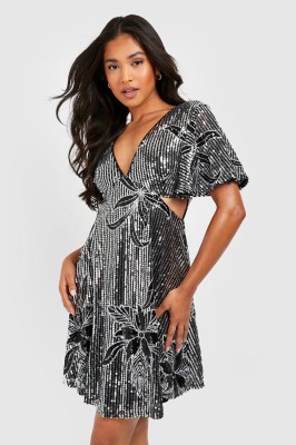 Cekinowa sukienka cut out (32)