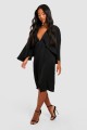 Czarna sukienka midi v neck (34)