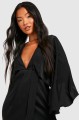 Czarna sukienka midi v neck (34)