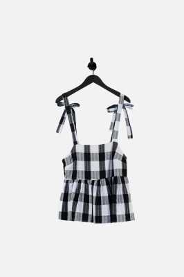 Kraciasty top wiązane ramiączka (36)