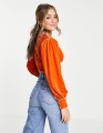 Welurowy top v neck (36)