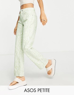 Zielone proste jeansy wzór (24/28)