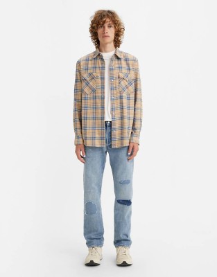 Niebieskie jeansy dziury 501 (36/34)