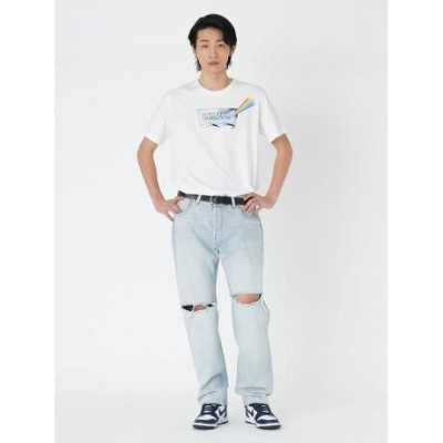 Jasnoniebieskie jeansy dziury 501 (33/32)