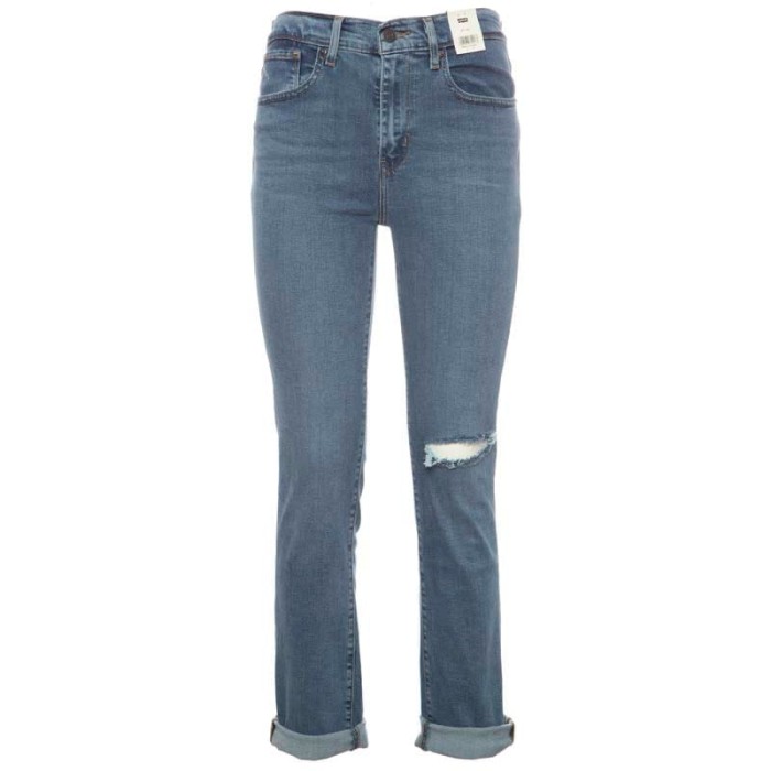 Niebieskie jeansy dziury 724 (24/32)