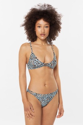 Niebieski top bikini wzór (L)