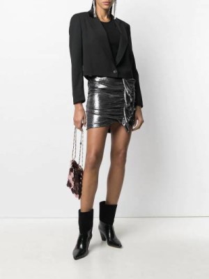 Spódnica mini falbana (M)