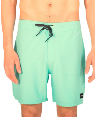 Miętowe logowane boardshorty (30)