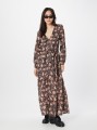 Czarna sukienka wzór v neck (M)