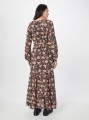 Czarna sukienka wzór v neck (M)