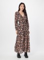 Czarna sukienka wzór v neck (M)