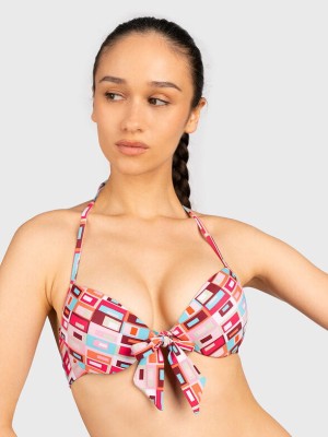 Kolorowy biustonosz kąpielowy (70B)