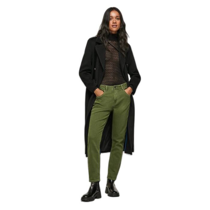 Khaki mom jeansy zamek (30)