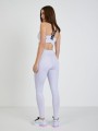 Liliowe legginsy zamek (XS)