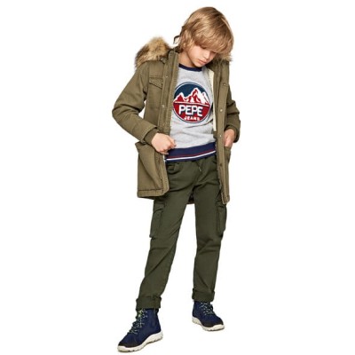 Khaki jeansy joggery (12L)